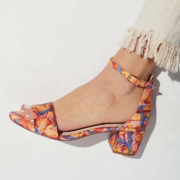 Free People Shoes - Free People | Marigold Tropical Block Heel Size 10